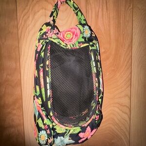 Vera Bradley Shoe Bag Botanical Garden Zip Around Golf Pickleball Tennis Pouch